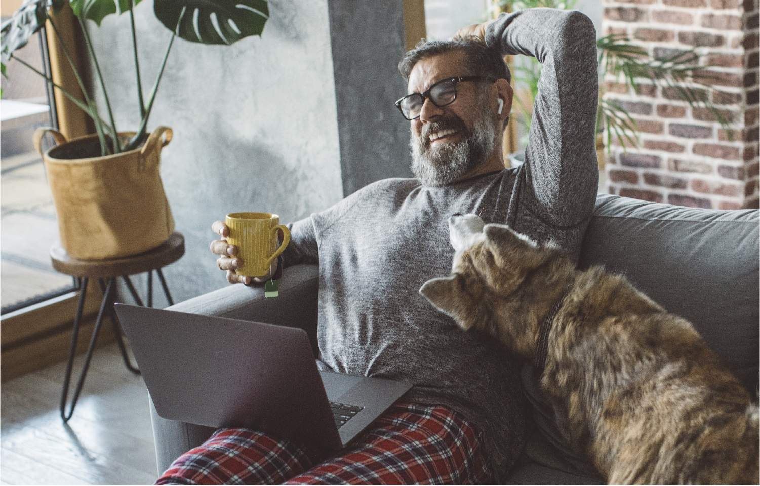 the man and the dog
